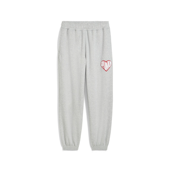 Puma Hooper Hotline Sweatpants Ανδρικό Παντελόνι με Λάστιχο Γκρι
