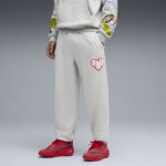 Puma Hooper Hotline Sweatpants Ανδρικό Παντελόνι με Λάστιχο Γκρι