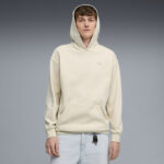 Puma Class Relaxed Pinnacle Hoodie FL Ανδρική Φούτερ Μπλούζα με Κουκούλα Εκρού