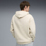 Puma Class Relaxed Pinnacle Hoodie FL Ανδρική Φούτερ Μπλούζα με Κουκούλα Εκρού