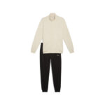 Puma Class Sweat Suit FL Ανδρικό Σετ Φόρμας με Ζακέτα Μαύρο / Εκρού