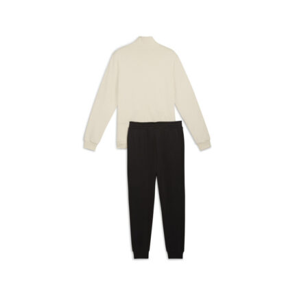 Puma Class Sweat Suit FL Ανδρικό Σετ Φόρμας με Ζακέτα Μαύρο / Εκρού