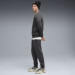 Puma Elevated Crew Sweat Suit FL Ανδρικό Σετ Φόρμας Γκρι Σκούρο