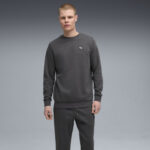 Puma Elevated Crew Sweat Suit FL Ανδρικό Σετ Φόρμας Γκρι Σκούρο