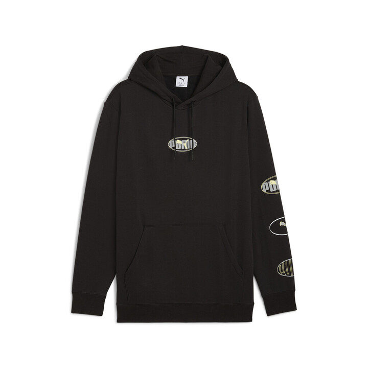 Puma Ess Logo Lab Execution FL Hoodie Ανδρική Φούτερ Μπλούζα με Κουκούλα Μαύρη