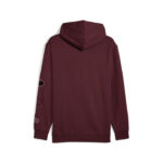 Puma Ess Logo Lab Execution FL Hoodie Ανδρική Φούτερ Μπλούζα με Κουκούλα Μπορντό