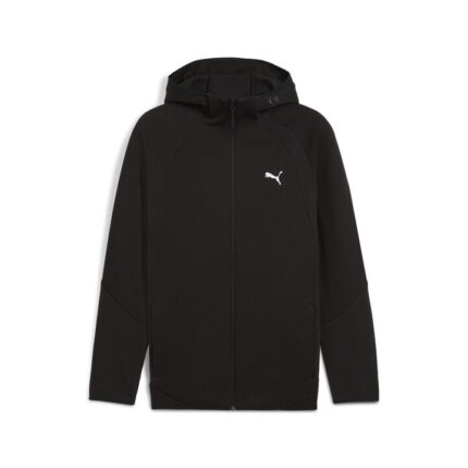 Puma Evostripe Full-Zip Hoodie DK Ανδρική Ζακέτα Μαύρη