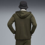 Puma Evostripe Full-Zip Hoodie DK Ανδρική Ζακέτα Λαδί