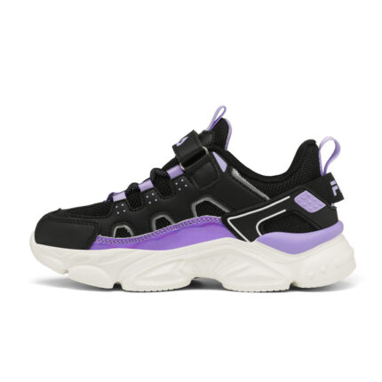 Fila Memory Spinel 3 Βρεφικά Sneakers Ανατομικά με Σκρατς Μαύρα / Μωβ