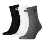 Puma Crew Socks Κάλτσες Λευκές / Μαύρες / Γκρι