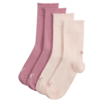 Puma Scallop Edge Sock 2P Kάλτσες Ροζ / Σομόν