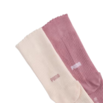 Puma Scallop Edge Sock 2P Kάλτσες Ροζ / Σομόν