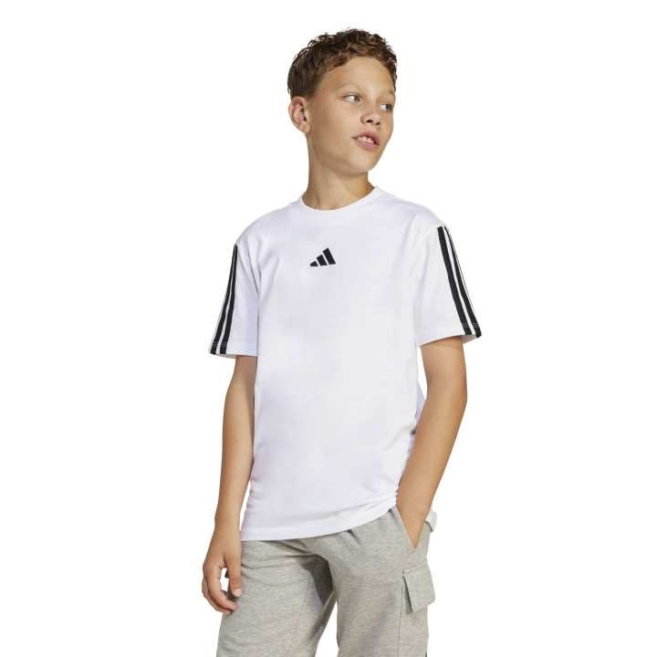 adidas Essentials Tee Kids Παιδικό Κοντομάνικο με Ρίγες Λευκό