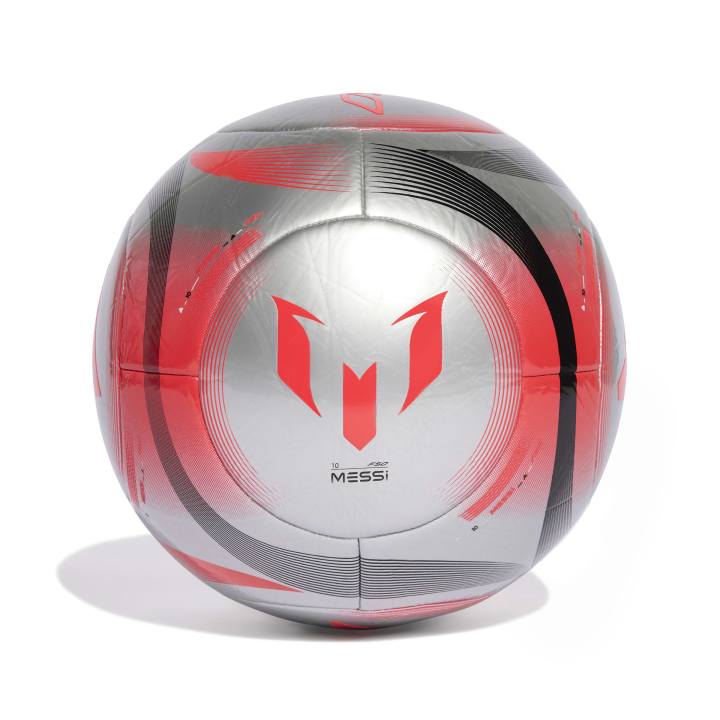 adidas Messi Club Ball Μπάλα Ποδοσφαίρου Κόκκινη / Ασημί