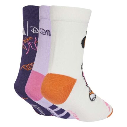 adidas x Disney Minnie Mouse Παιδικές Κάλτσες Λευκές / Μωβ / Πορτοκαλί