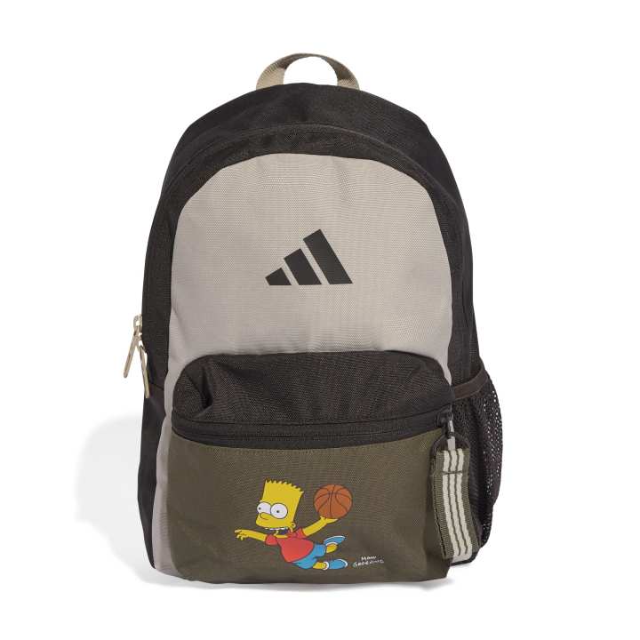 adidas x The Simpsons Backpack Παιδικό Σακίδιο Πλάτης Μαύρο / Μπεζ / Λαδί