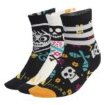 adidas x Pixar Coco 3 Pair Pack Kids Socks Παιδικές Kάλτσες Μάυρες / Λευκό / Πορτοκαλί