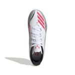 adidas F50 Messi Club Turf Παιδικά Ποδοσφαιρικά Παπούτσια με Σχάρα Λευκά / Ασημί