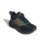 adidas Runfalcon 5 Shoes Kids Αθλητικά Παιδικά Παπούτσια Running με Σκρατς Μαύρα / Μπλε / Χρυσό