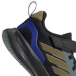 adidas Runfalcon 5 Shoes Kids Αθλητικά Παιδικά Παπούτσια Running με Σκρατς Μαύρα / Μπλε / Χρυσό