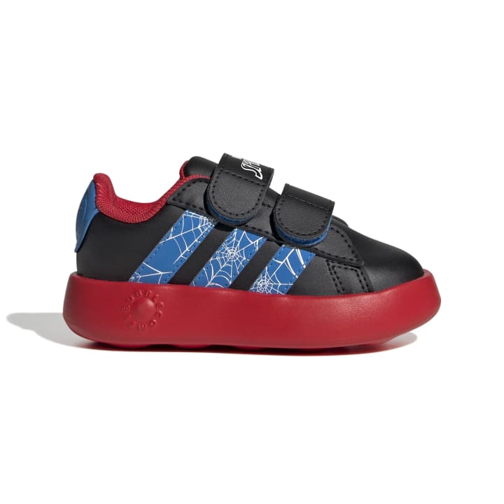 adidas x Marvel Spider-Man Grand Court Βρεφικά Sneakers Μαύρα / Κόκκινα / Μπλε