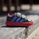 adidas x Marvel Spider-Man Grand Court Βρεφικά Sneakers Μαύρα / Κόκκινα / Μπλε