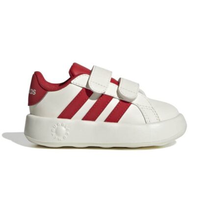 adidas Grand Court 2.0 Shoes Kids Βρεφικά Sneakers Εκρού / Κόκκινο