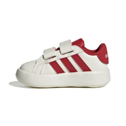 adidas Grand Court 2.0 Shoes Kids Βρεφικά Sneakers Εκρού / Κόκκινο