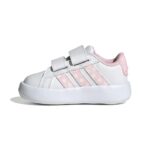 adidas x Disney Minnie Mouse Grand Court Shoes Βρεφικά Sneakers με Σκρατς Λευκά / Ροζ