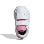adidas Grand Court 2.0 Shoes Kids Βρεφικά Sneakers με Σκρατς Λευκά / Ροζ