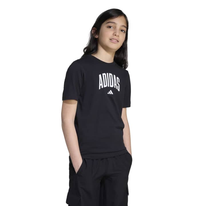 adidas Collegiate Graphic T-Shirt Kids Παιδικό Kοντομάνικο Μαύρο