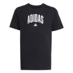 adidas Collegiate Graphic T-Shirt Kids Παιδικό Kοντομάνικο Μαύρο
