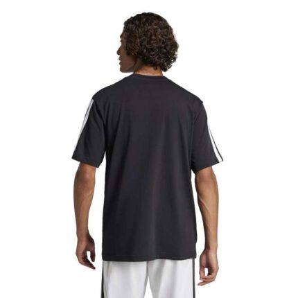 adidas Essentials 3-Stripes Single Jersey Tee Ανδρικό Κοντομάνικο Μαύρο