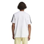 adidas Essentials 3-Stripes Single Jersey Tee Ανδρικό Κοντομάνικο Λευκό