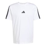 adidas Essentials 3-Stripes Single Jersey Tee Ανδρικό Κοντομάνικο Λευκό