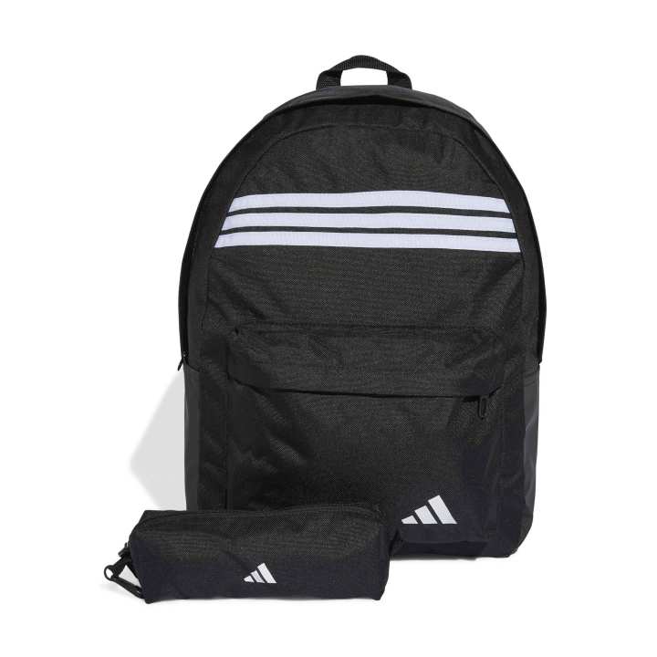 adidas Classic 3-Stripes Horizontal Backpack Σακίδιο Πλάτης Μαύρο