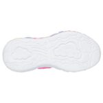 Skechers Eternal Heart Lights - Ton of Love Παιδικά Sneakers με Φωτάκια Φουξ / Σιελ