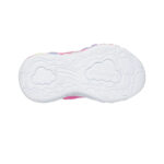 Skechers Eternal Heart Lights - Ton of Love Βρεφικά Sneakers με Φωτάκια Φουξ / Σιελ