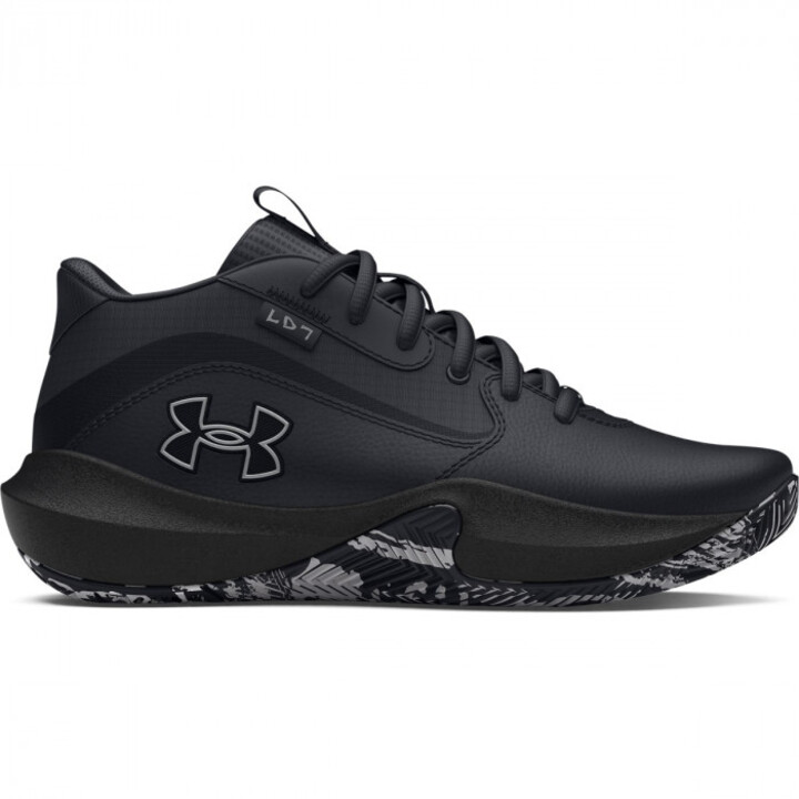 Under Armour GS Lockdown 7 Παιδικά Παούτσια Μπάσκετ Mαύρα