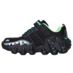 Skechers Skech-O-Saurus Lights 2.0 Παιδικά Sneakers με Φωτάκια Μαύρα / Γκρι / Μπλε