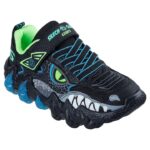 Skechers Skech-O-Saurus Lights 2.0 Παιδικά Sneakers με Φωτάκια Μαύρα / Γκρι / Μπλε