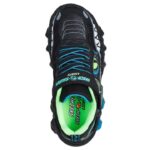 Skechers Skech-O-Saurus Lights 2.0 Παιδικά Sneakers με Φωτάκια Μαύρα / Γκρι / Μπλε