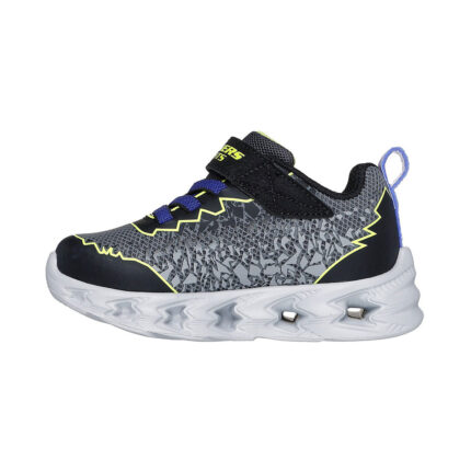 Skechers S Lights Vortex 2.0 - Zorento Βρεφικά Sneakers με Φωτάκια Ασημί / Μαύρο / Μπλε