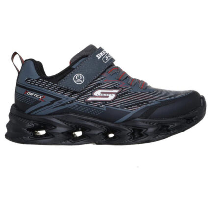 Skechers S Light: Vortex 2.0 Παιδικά Sneakers με Φωτάκια Μαύρα / Γκρι