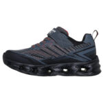 Skechers S Light: Vortex 2.0 Παιδικά Sneakers με Φωτάκια Μαύρα / Γκρι