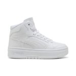 Puma Rebound Femme Mid Γυναικεία Μποτάκια Λευκά