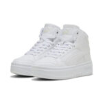 Puma Rebound Femme Mid Γυναικεία Μποτάκια Λευκά