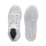 Puma Rebound Femme Mid Γυναικεία Μποτάκια Λευκά