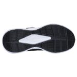 Skechers Microspec Tread Παιδικά Παπούτσια Τρεξίματος Με Σκρατς Μαύρα / Ασημί / Κόκκινο