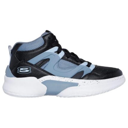 Skechers Court Hype - Street-Hooper Παιδικά Παπούτσια Μπάσκετ με Κορδόνια Μπλε / Σιελ